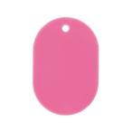 【お取り寄せ】オープン工業 スチロール番号札 小判小 無地 桃 25枚 BF-41-PK 番号札 名札 キーホルダー