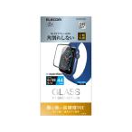 【お取り寄せ】エレコム AppleWatch ガラスフィルム 44mm フルカバー AW-20MFLGFRBK