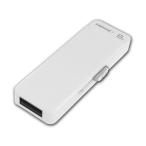 HIDISC USB2.0メモリースライド式 8GB ホワイト HDUF127S8G2