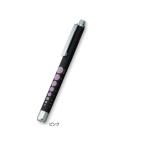 【お取り寄せ】アズワン ラバー調ソフトLEDペンライト ブラック ピンク KE-335