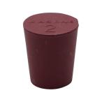 【お取り寄せ】アズワン 赤ゴム栓 1個入 2号 栓 キャップ 実験用小物 機材