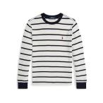 (取寄) ラルフローレン キッズ ボーイズ ストライプド ワッフル コットン ロング Polo
