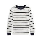 (取寄) ラルフローレン キッズ ボーイズ ストライプド ワッフル コットン ロング Polo