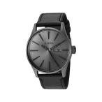 (取寄) ニクソン メンズ セントリー レザー Nixon men Sentry Leather Gunmetal/Black