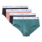 (取寄) トミーヒルフィガー メンズ コットン クラシックス ブリーフ 4-パック Tommy Hilfiger men Cotton Classics Brief 4-Pack Blue Silver