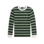 (取寄) ラルフローレン キッズ ボーイズ ストライプド ワッフル コットン ロング Polo