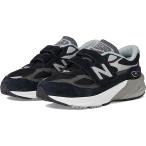 P最大16倍4/25限定 (取寄) ニューバランス キッズ スニーカー ジュニア 子供 靴 990 v6 New Balance Kids boys 990 v6 (Little Kid) Black/Silver 1