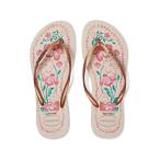 (取寄) ハワイアナス レディース スリム トロピカリア バイブス サンダル Havaianas women Slim Tropicalia Vibes Sandals Golden