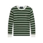 (取寄) ラルフローレン キッズ ボーイズ ストライプド ワッフル コットン ロング Polo
