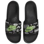 ショッピングナイキ ベナッシ NIKE ナイキ メンズ サンダル ベナッシ スポーツサンダル ブラック Nike 631261 Benassi Black Green 送料無料