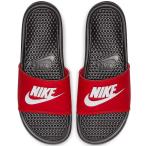 ショッピングベナッシ ナイキ メンズ サンダル ベナッシ JDI スライド 赤 黒 Nike Men's Benassi JDI Slide Black White University Red 送料無料