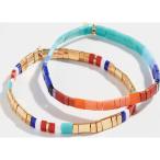 ¥·¥ã¥· ¥Ö¥ì¥¹¥ì¥Ã¥È ¥Æ¥£¥ë ¥»¥Ã¥È ¥ª¥Ö 2 Shashi Tilu Set of 2 Bracelets Cobalt Wine Gold Á÷ÎÁ̵ÎÁ