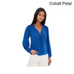 ( посылать за )sese длинный рукав круглый отделка булавка tuck верх cece Long Sleeve Circular Trim Pintuck Top