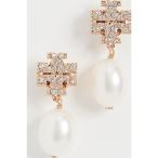 (取寄)トリーバーチ レディース キラ パヴェ パール ドロップ ピアス Tory Burch Women's Kira Pave Pearl Drop Earrings ToryGold Pearl 送料無料