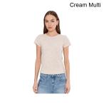 ( посылать за )nik+zo- стул Pocket rudo вырез лодочкой футболка nic+zoe Speckled Crew Neck Tee