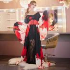浴衣 ドレス 大人 着物 花魁 コスプレ よさこい 衣装 浴衣ドレス Jewel ジュエル 着物ドレス 花柄 ジャガード