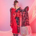 浴衣 ドレス 大人 着物 花魁 コスプレ よさこい 衣装 浴衣ドレス Jewel ジュエル 着物ドレス 花柄 ジャガード
