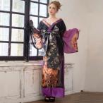 ショッピング浴衣ドレス 浴衣 ドレス 大人 着物 和風 花魁 コスプレ シフォン 衣装 浴衣ドレス Jewel ジュエル 着物ドレス 花柄 花魁ドレス