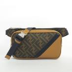 [ возвращенный товар OK][ прекрасный товар ] Fendi ALKA ремень сумка FF рисунок DIAGONAL мужской [ сумка "body" * поясная сумка ]