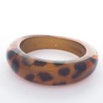 [ прекрасный товар ] Salvatore Ferragamo Leopard прозрачный Brown цвет полимер / пластик [ браслет ]