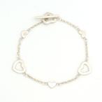 [ возвращенный товар OK][ прекрасный товар ] Tiffany Heart ссылка кривошип серебряный 925 [ браслет ]