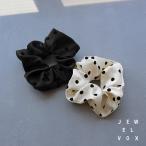 ショッピング福袋対象 【選べる福袋対象商品】 シュシュ ヘアゴム ヘアアクセ レディース ドット 水玉 柄 まとめ髪 大人かわいい デイリー シンプル かんたん