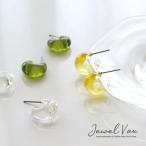 ショッピング福袋対象 【選べる福袋対象商品】 ピアス レディース 金属アレルギー対応 フープ クリア 夏 パープル イエロー チタンポスト 20代 30代 40代 50代