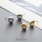 ショッピング福袋対象 【選べる福袋対象商品】 ピアス レディース 金属アレルギー対応 ニッケルフリー チタンポスト マット 艶消し ボール ドロップ 30代 40代 50代