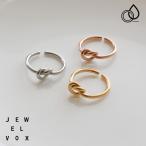 ショッピング福袋対象 【選べる福袋対象商品】 指輪 リング ステンレスリング レディース 結び目 ノット 金属アレルギー対応 ニュアンス メタル シンプル 錆びない