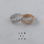 ショッピング福袋対象 【選べる福袋対象商品】 指輪 リング レディース ニッケルフリー 金属アレルギー 二連風 伸縮 フリーサイズ ストーン 17号 おしゃれ 30代 40代 50代 ブランド