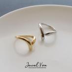 ショッピング福袋対象 【選べる福袋対象商品】 指輪 リング レディース 金属アレルギー対応 V字 メタル ごつめ シンプル 13号 ニッケルフリー 大ぶり 女性 ブランド