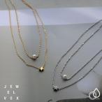 ショッピング星 ネックレス レディース ステンレス製 金属アレルギー パール チェーン 2連 ゴールド シンプル 星 スター 普段使い デイリー 30代 40代 50代