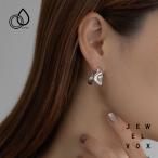 ショッピング福袋対象 【選べる福袋対象商品】 ピアス ステンレス製 金属アレルギー ニュアンス ハーフフープ ゴールド シルバー 大ぶり 普段使い デイリー 30代 40代 50代