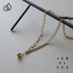 ショッピング福袋対象 【選べる福袋対象商品】 ネックレス ショートネックレス レディース 金属アレルギー アシンメトリー メタルボール サージカルステンレス ゴールド シンプル