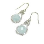  подкова серьги Ceres тугой небо синий камень 8mm cut . драгоценнный камень натуральный камень Power Stone 