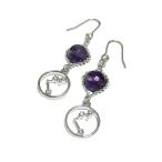 アメジスト ピアス みずがめ座 星座石 