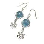 ピアスフローライト雪の結晶蛍石SN...