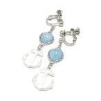  серьги Ceres тугой . очарование . кальмар li небо синий камень Angel Stone серебряный цвет серебряный цвет желающий к ..