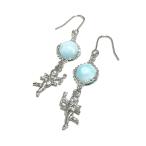 ピアスラリマー8mm丸珠天使エンジ...