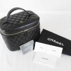 [ цена модифицировано .][USED] CHANEL[ Chanel ] matelasse косметичка овчина черный женский сумка для хранения * гарантийная карточка иметь высокий бренд сумка 