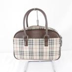 ショッピングBURBERRY 『USED』 BURBERRY バーバリー ミニボストンバッグ ベージュ
