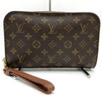 LOUIS VUITTON Louis * Vuitton M51790oruse- клатч Brown чай монограмма парусина USED