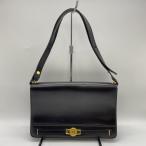 Christian Dior ディオール ショルダーバッグ レザー ブラック ヴィンテージ レディース メンズ ファッション プレゼント USED