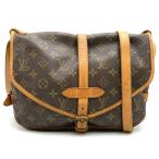 LOUIS VUITTON ルイ・ヴィトン M42252 ソミュール43 ショルダーバッグ ブラウン モノグラムキャンバス ファッション レディース USED