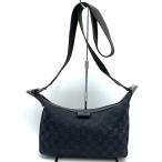 ショッピングＧＧキャンバス GUCCI グッチ 35098 ショルダーバッグ GGキャンバス ブラック シルバー金具 レディース