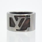 LOUIS VUITTON ルイ・ヴィトン バーグケープタウン 指輪 リング 23号 Lサイズ ウッド ガンメタ メタル ブラック シルバー メンズ ファッション