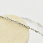 ダイヤモンド ラインブレスレット ステーション ブレスレット K18 ホワイトゴールド 0.5ct 鑑別書付 保証書付 普段使い デイリー ギフト プレゼント