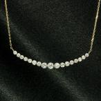 ショッピングピンクゴールド ダイヤモンド ネックレス ラインネックレス 0.5ct K18 ピンクゴールド グラデーション 鑑別書付 保証書付 インポート 普段使い デイリー ギフト プレゼント