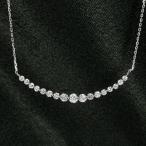 ダイヤモンド ネックレス ラインネックレス 0.5ct K18 ホワイトゴールド グラデーション 鑑別書付 保証書付 インポート 普段使い デイリー ギフト プレゼント