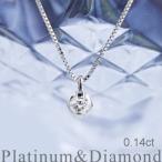 プラチナ 一粒 ダイヤモンド ネックレス 2点どめ 鏡面仕上げタイプ 一粒ダイヤ レディース シンプル クリス
